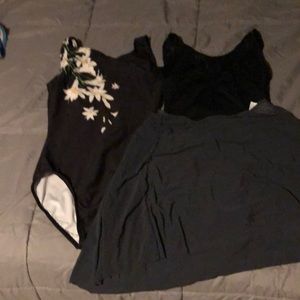 Gymnastics/Ballet M leotards set